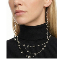 Load image into Gallery viewer, Handmade Luxe Treasures Dewdrop Crown Necklace with delicate water drop pendant, minimalist jewelry for women.