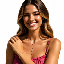 Load image into Gallery viewer, Dewdrop bracelet by Luxe Treasures featuring clear resin with minimalist design, handmade jewelry with delicate, transparent accents.