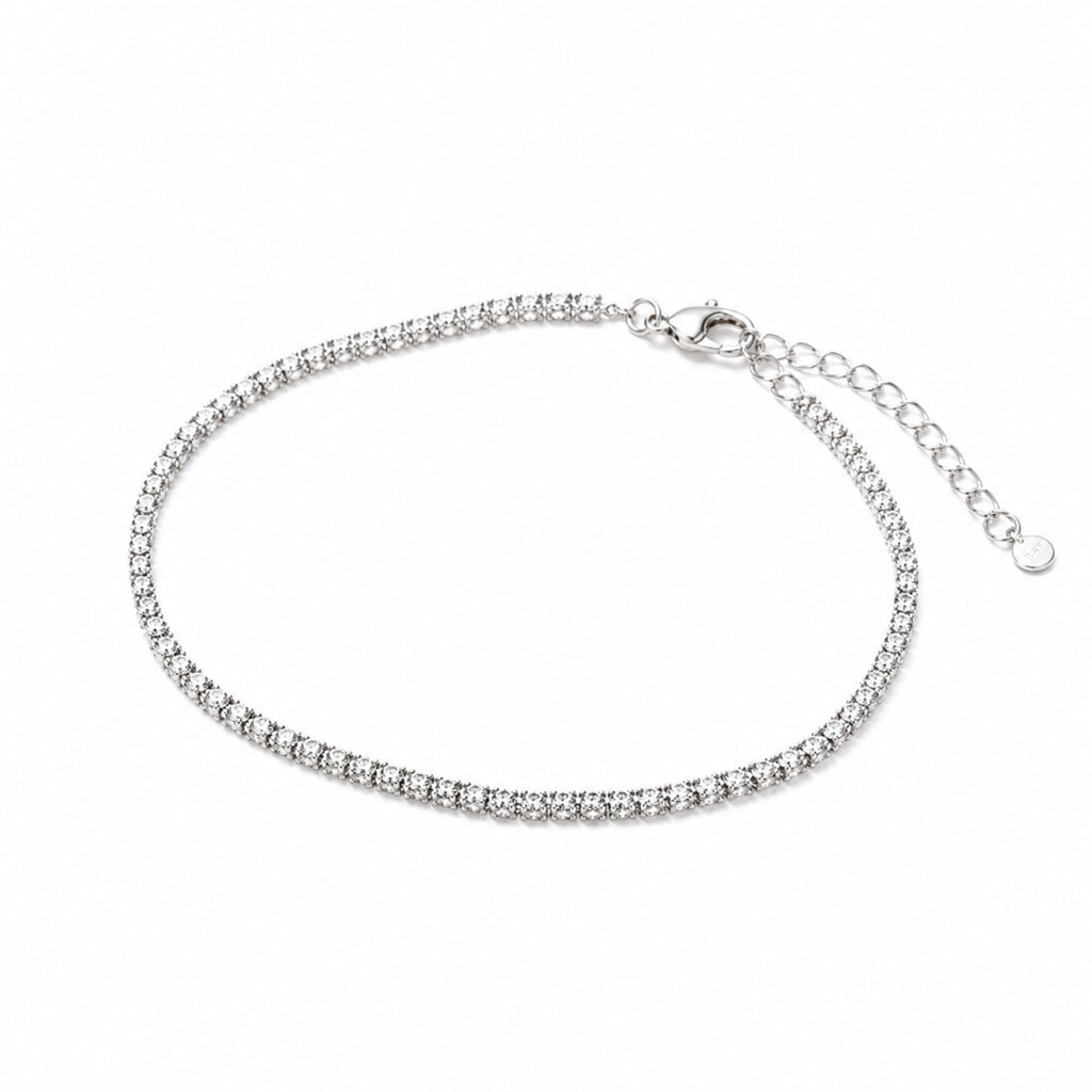 Elegant sterling silver bracelet with cauliflower design, featuring sparkling accents, perfect for parties and special occasions.