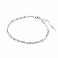 Load image into Gallery viewer, Elegant sterling silver bracelet with cauliflower design, featuring sparkling accents, perfect for parties and special occasions.