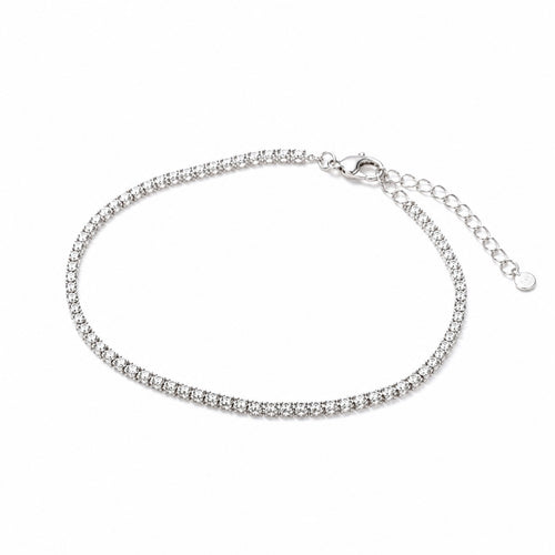 Elegant sterling silver bracelet with cauliflower design, featuring sparkling accents, perfect for parties and special occasions.