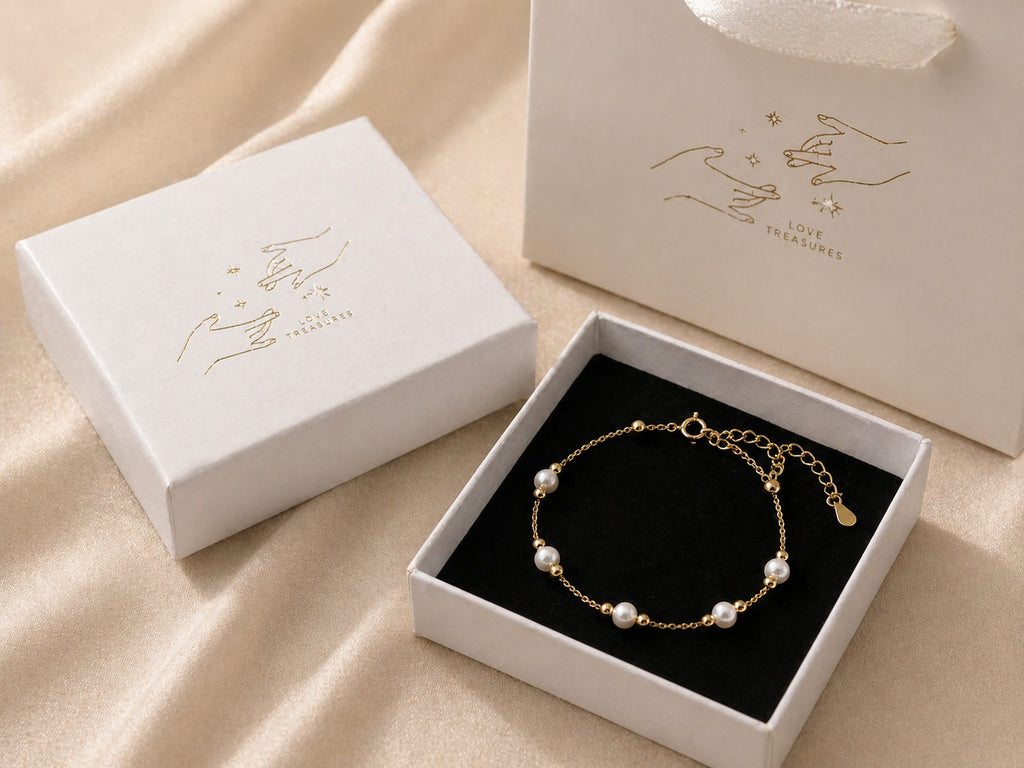 Dainty 18K gold plated freshwater pearl bracelet with minimalist design, perfect for wedding jewelry or elegant occasions.