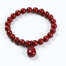 Load image into Gallery viewer, Handcrafted red beaded teardrop jewelry set including necklace, bracelet, and ring with intricate beads and elegant design.