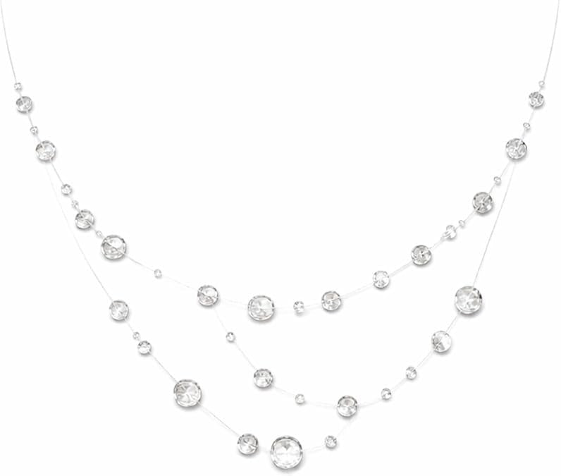 Handmade Luxe Treasures dewdrop crown necklace with delicate water drop pendant, minimalist jewelry for women.