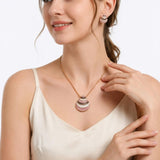 Bohemian Shell Necklace Set for Women – Multicolor Beaded Necklace & Earrings
