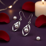 Pearl Dangle Earrings Silver – Sterling Silver Freshwater Pearl Drop Earrings