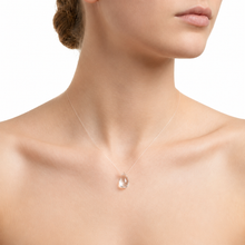 Load image into Gallery viewer, Handmade Dewdrop Necklace by Luxe Treasures featuring a teardrop pendant, elegant jewelry for women, perfect as a gift.